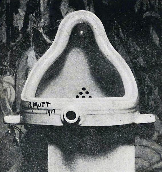 Marcel  Duchamp, "Fontaine", 1917 (wikimedia)